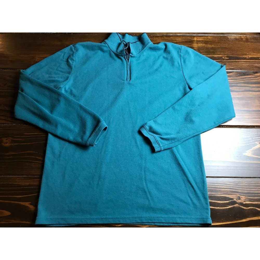 Envision Studio Shirt, Men's Size XL, Turquoise, 1/4 Zip, Polo